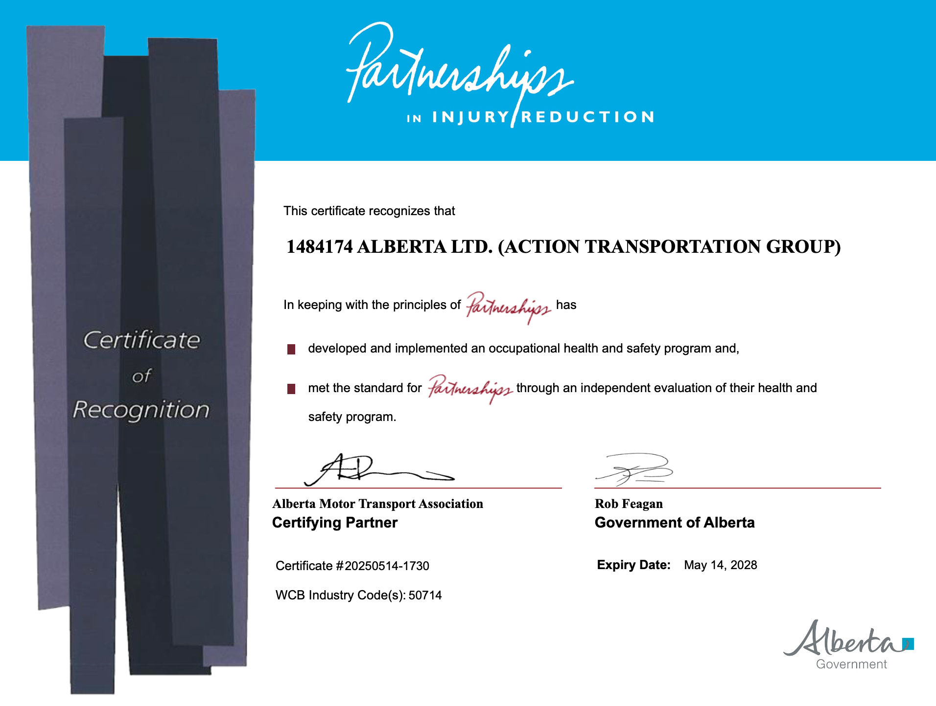 COR 2025 Certificate